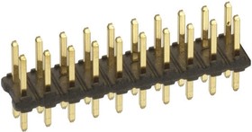 Фото 1/2 77313-101-16LF, Amphenol ICC BergStik Series Straight Through Hole Pin Header, 16 Contact(s), 2.54mm Pitch, 2 Row(s), Unshrouded