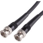 R284C0351015, Male BNC to Male BNC Coaxial Cable, 1m, RG59 Coaxial, Terminated
