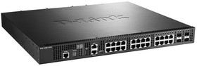 Фото 1/7 Коммутатор D-Link DXS-3400-24TC/A1ASI Управляемый стекируемый коммутатор уровня 2+ с 20 портами 10GBase-T и 4 комбо-портами 10GBase-T/SFP+