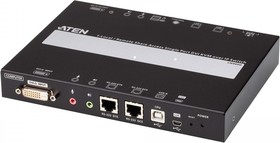 Фото 1/3 ATEN CN9600, Удлинитель, KVM+DVI, управление по IP, Rackmount/Desktop, 10/100 Base-T, с KVM-шнурами PS2 1х1.2м.;USB 1x1.2м., TCP/IP, (Virtua