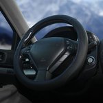 AWSLI16M, ОПЛЕТКА НА РУЛЬ, ИСКУССТ. КОЖА, ТЕКСТУРА КАРБОН, ЧЕРНАЯ, СИН ...