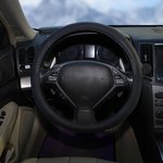 AWSLI16M, ОПЛЕТКА НА РУЛЬ, ИСКУССТ. КОЖА, ТЕКСТУРА КАРБОН, ЧЕРНАЯ, СИН ...