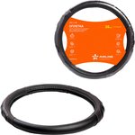 AWS-LI-22M, Оплетка на руль, искусст. кожа, рельефная, черная, красн ...