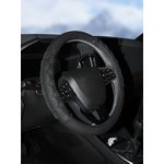 aws-li-23m, Оплетка на руль искусст. кожа с ПВХ рельефом черная 38 см/М (AWS-LI-23M)