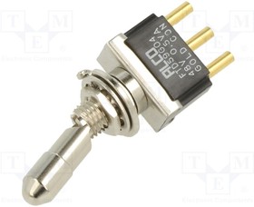 Фото 1/3 4-6437630-0, Переключатель: тумблер; Пол: 2; SPDT; 0,4A/20ВAC; 0,4A/20ВDC; 10мОм