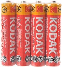 Kodak Super Heavy Duty ZINC R03 SR4, Элемент питания
