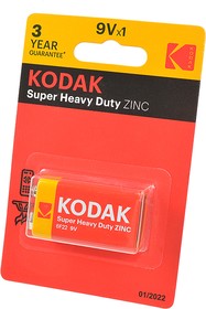 Фото 1/2 Kodak Super Heavy Duty ZINC 6F22 BL1, Батарея