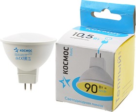 КОСМОС BASIC LED10.5wJCDRC30 10.5Вт GU5.3 3000K BL1, Лампа светодиодная