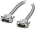 2302052, Cable Assembly Round 0.5m 24AWG D-Sub to D-Sub 15 to 15 POS M-F