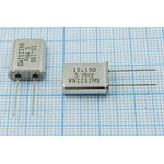 Кварцевый резонатор 10190 кГц, корпус HC49U, S, точность настройки 15 ppm ...