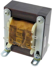 F-108U, Industrial Control Transformers POWER XFMR 24.0Vct@4.0A 115/230V CHASSIS MOUNT w/LUGS: G