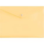 Конверт на кнопке Бюрократ Pastel -PKPAST/YEL A4 пластик 0.18мм желтый