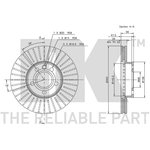 204772, Диск тормозной VW SHARAN 95-10, TRANSPORTER IV 90-03, FORD GALAXY 95-06 ...