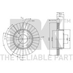 209946, Диск тормозной PEUGEOT 806 94-02, BOXER 94-, CITROEN JUMPER 94- ...