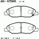 AN-675WK, Колодки тормозные Япония