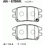 AN-678WK, Колодки тормозные Япония