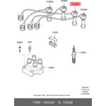 Провод высоковольтный 2 цилиндра FORD Zetec-S 07~ 1 502 365