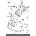 1676410, Решетка радиатора Ford Focus 08 (Треснут корпус)