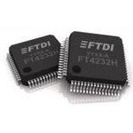 FT4232H-56Q-REEL, USB Interface IC Quad 480Mbs 4 UART USB 2.0 12Mbit