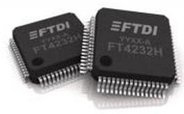 FT4232H-56Q-REEL, Интерфейсные мосты, USB в UART, MPSSE, 1.62 В, 1.98 В, VQFN, 56 вывод(-ов), -40 °C