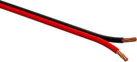 Фото 1/2 Акустический кабель ЭРА 2х0,50 мм2 красно-черный, 10 м Б0059286