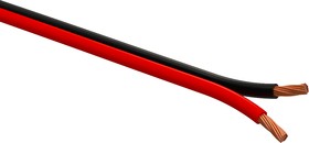 Фото 1/2 Акустический кабель ЭРА 2х0,75 мм2 красно-черный, 5 м Б0059288