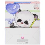 Пакет подарочный (1 штука) 26x13x32 см, ЗОЛОТАЯ СКАЗКА "Lovely Panda", глиттер ...