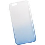 Силиконовая крышка "LP" для iPhone 6/6s (градиент белый/синий) коробка