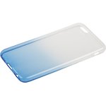 Силиконовая крышка "LP" для iPhone 6/6s (градиент белый/синий) коробка