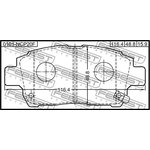 0101-NCP20F, 0101-NCP20F_колодки дисковые передние!\ Toyota Corolla 1.4/1.6WT-i 01-02