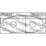 0101-ZZE150F, Колодки тормозные | перед прав/лев |