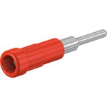 2 mm socket, solder connection, mounting Ø 3.9 mm, red, 63.9318-22