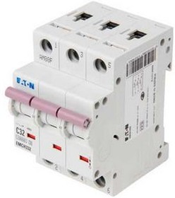 EMCH332, MEMShield MCB Mini Circuit Breaker 3P 32 A 10 kA Curve C
