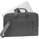 Сумка для ноутбука и документов grey Laptop bag 17.3" 8251