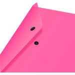 Конверт на кнопке Бюрократ Double Neon DNEPK803A4PINK A4 гориз ...