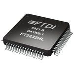FT2232HL-TRAY, USB Interface IC USB HS to Dual UART/ FIFO/SPI/JTAG/I2C