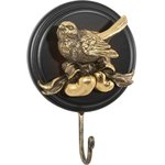 Настенный крючок Птичка Терра Нежность, бронзового цвета 75088/бронзовый