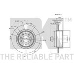 ТОРМОЗНОЙ ДИСК NK 204110