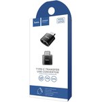 OTG адаптер HOCO UA5 Type-C на USB (черный)