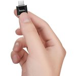OTG адаптер HOCO UA5 Type-C на USB (черный)