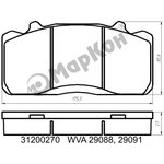 31200270, Колодки тормозные ГАЗон Next передние/задние (4шт.) МАРКОН
