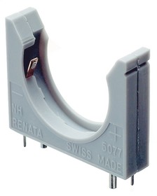 NH5077 VERTIKAL, Battery Holder 1x CR2450 / CR2477 Through Hole