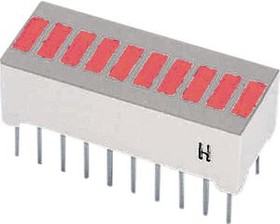 B1001SDRDA/S530-A3/P42, LED bar display Red Number of Segments 10