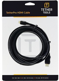 Фото 1/8 Кабель Tether Tools TetherPro HDMI Mini to HDMI 4.6m Black (TPHDCA15)