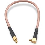 Coaxial cable, MMCX plug (angled) to MMCX plug (straight), 50 Ω, RG-316/U ...