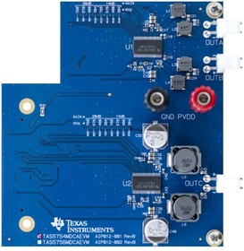 TAS5754MDCAEVM, Evaluation Board, TAS5754M Digital I2S Input, Closed-Loop Audio Class-D Amplifier, 1SPW Modulation