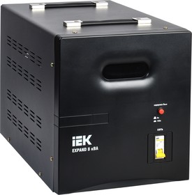 Фото 1/5 Стабилизатор напряжения IEK Expand 8кВА однофазный черный (IVS21-1-008-11)