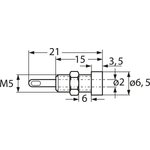 2 mm socket, solder connection, mounting Ø 5 mm, CAT O, green, 930308104