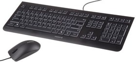 JD-0800EU-2, Black Wired QWERTY Keyboard and Mouse Set