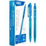 Ручка шариков. автоматическая Deli X-tream EQ20-BL синий/прозрачный d=0.7мм син ...